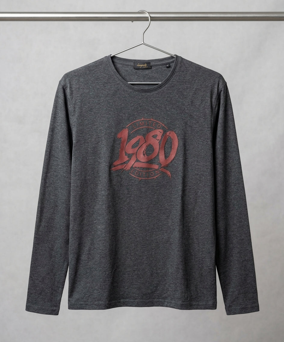 HR Clothing Men’s Grey Full-Sleeves T-Shirt – TSH-5602