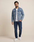 Men's Denim Jacket - Wash Blue JK-0445