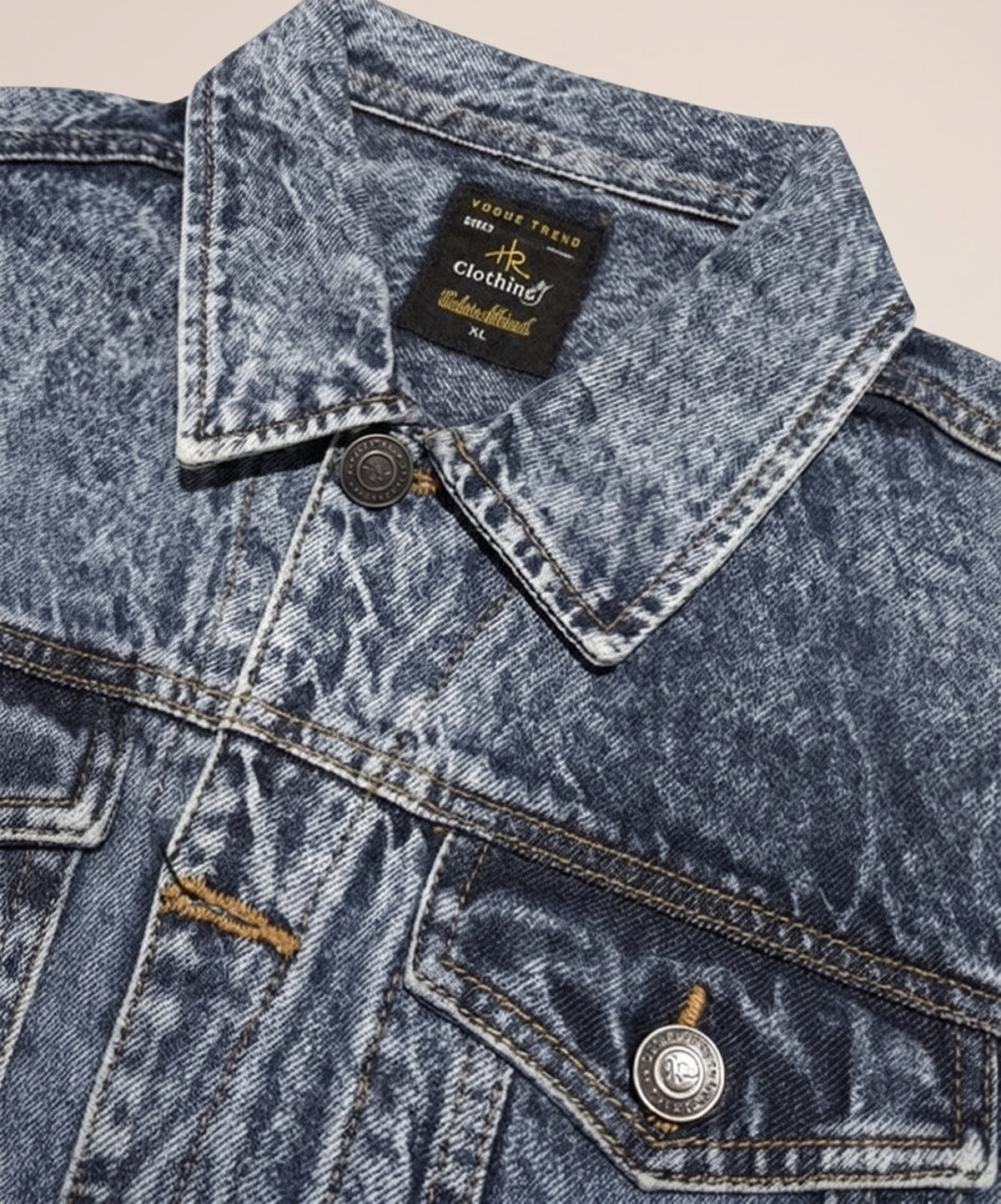 Men's Denim Jacket - Wash Blue JK-0445