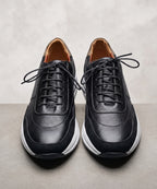 Leather Casual Sneakers Fw-0171 Black