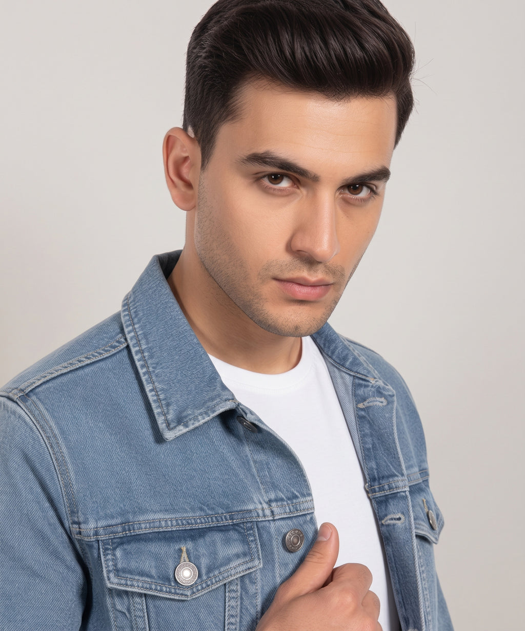 Men's Denim Jacket - L Blue JK-0452