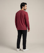 HR Clothing Men’s Maroon Full-Sleeves T-Shirt – TSH-6844