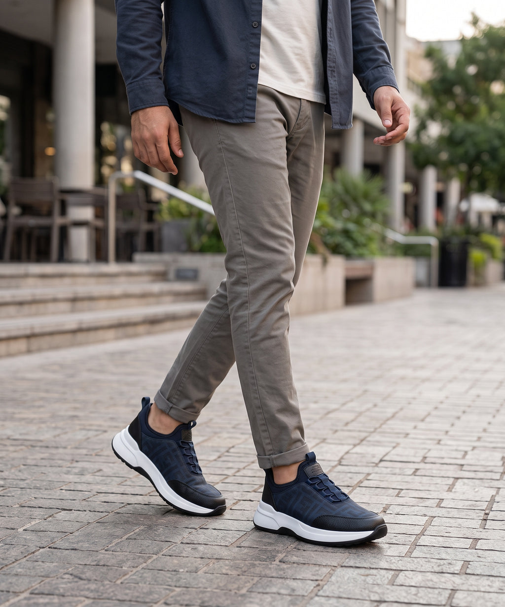 Slip-On Casual Sneakers Fw-0165 Navy