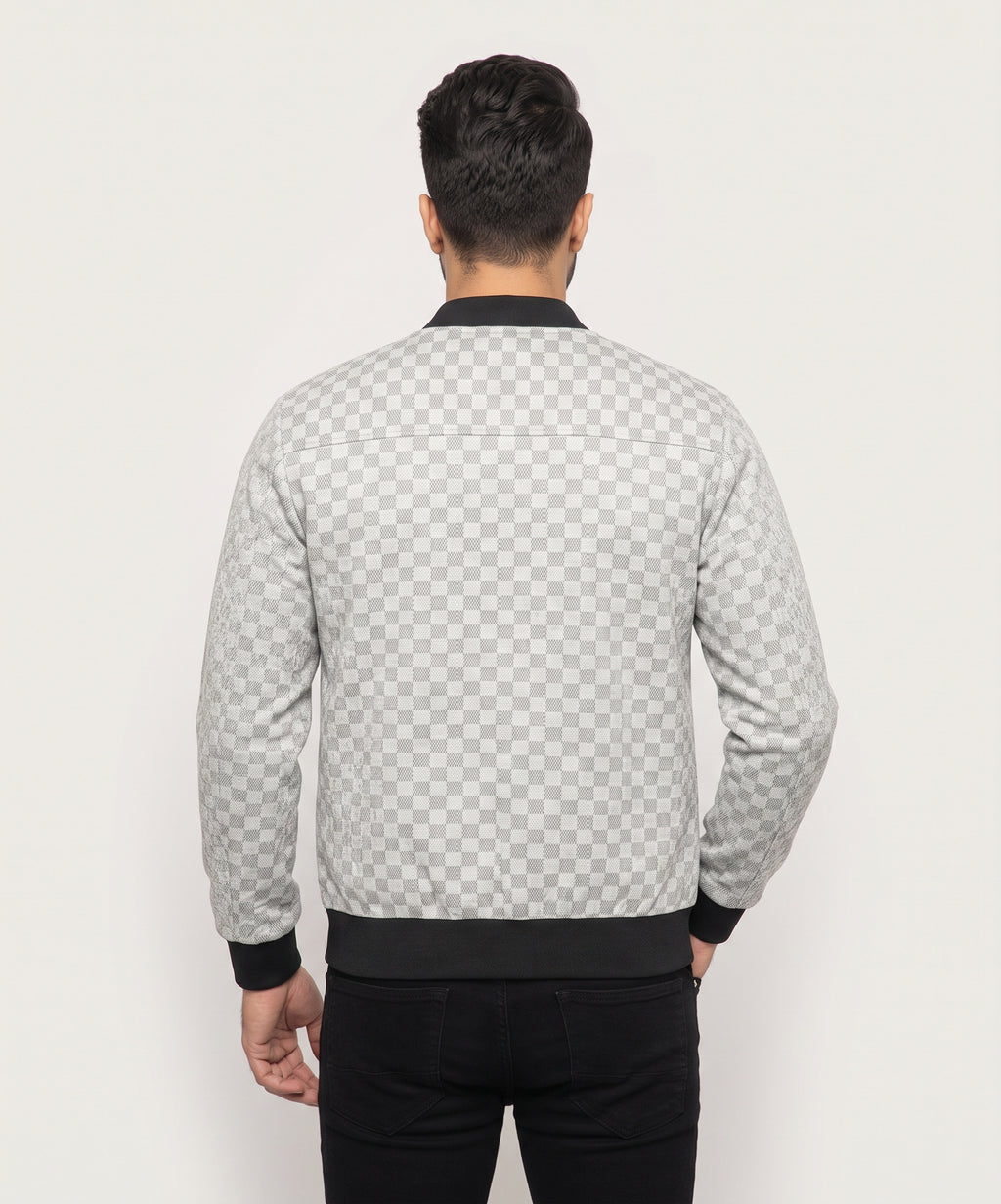 Men's Leather Jacket - White JK-0422