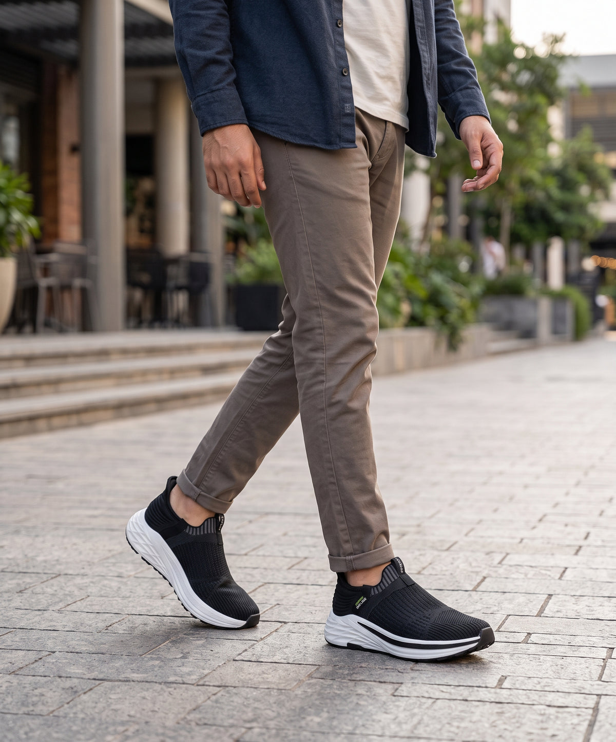 Knit Running Sneakers Fw-0162 Black