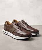 Leather Casual Sneakers Fw-0171 Coffee