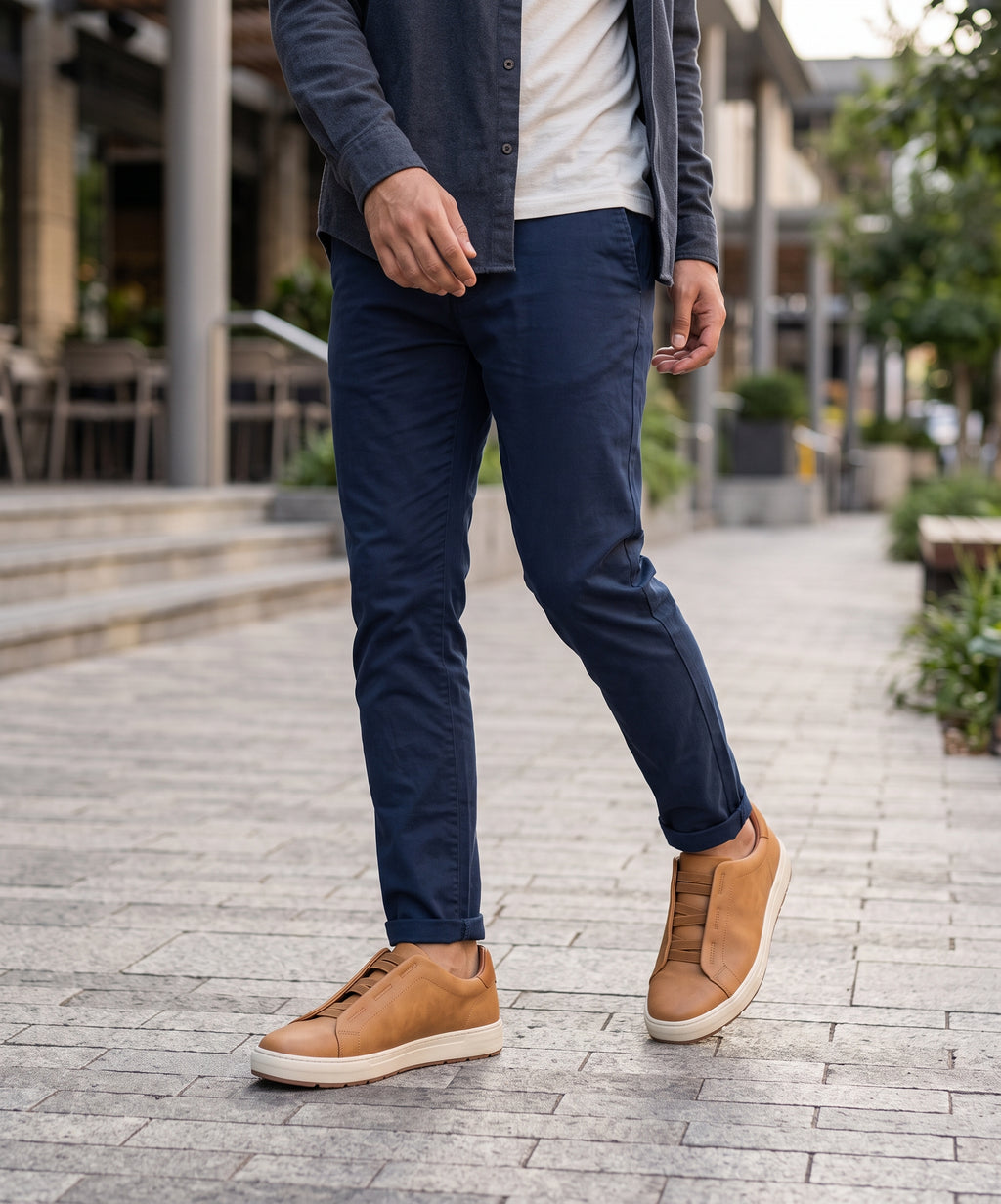 Slip-On Casual Sneakers Fw-0167 Brown