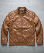Men's Faux Leather Jacket Jk-0287 Mustard