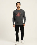 HR Clothing Men’s Grey Full-Sleeves T-Shirt – TSH-5602