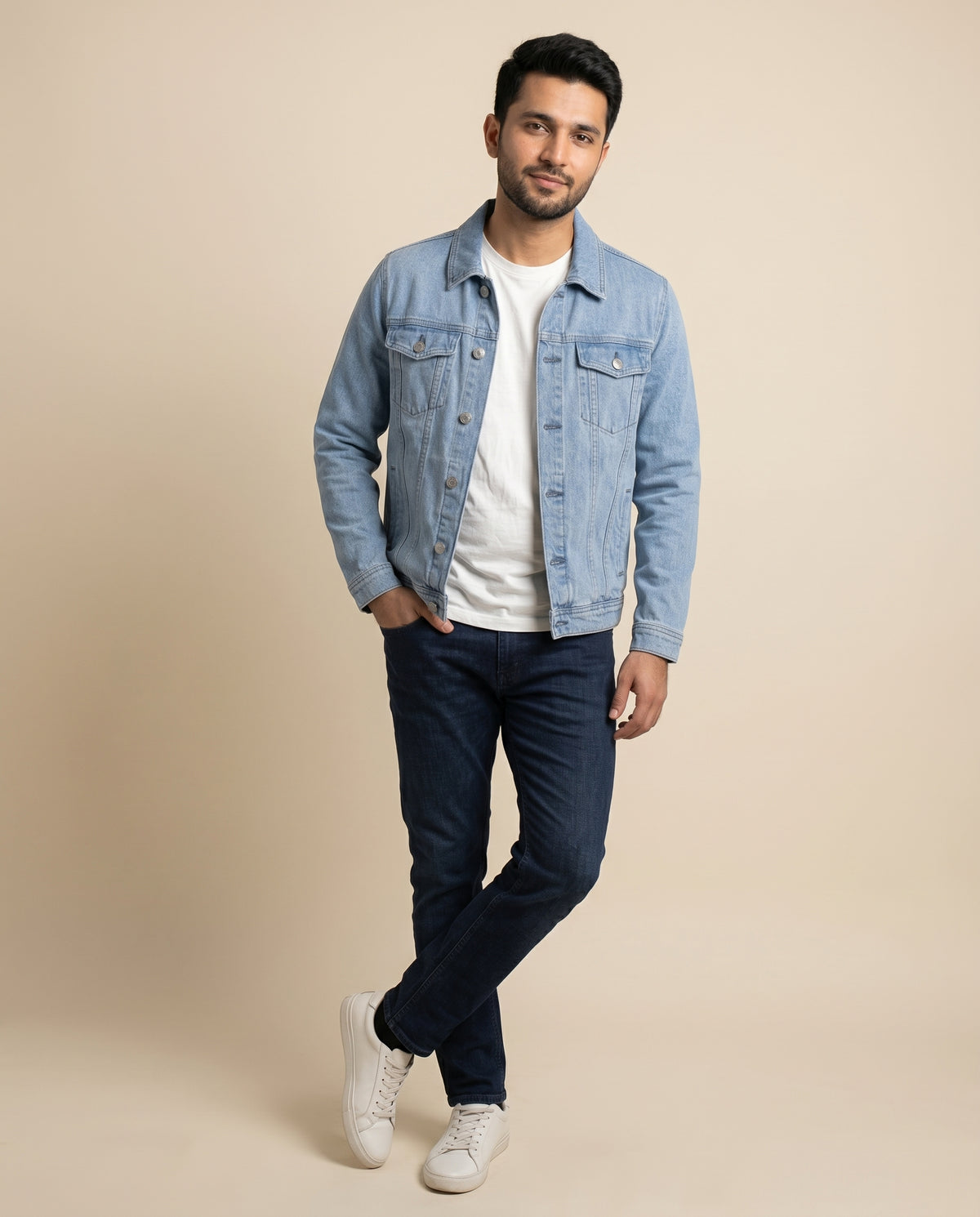 Men's Denim Jacket - Ice Blue JK-0419