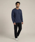 HR Clothing Men’s Navy Full-Sleeves T-Shirt – TSH-5600