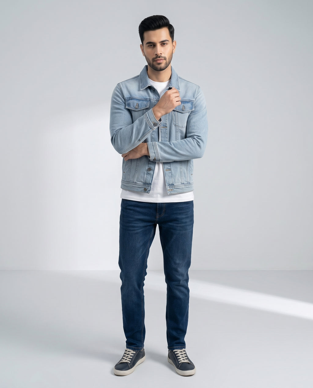Men's Denim Jacket - Ice Blue JK-0453