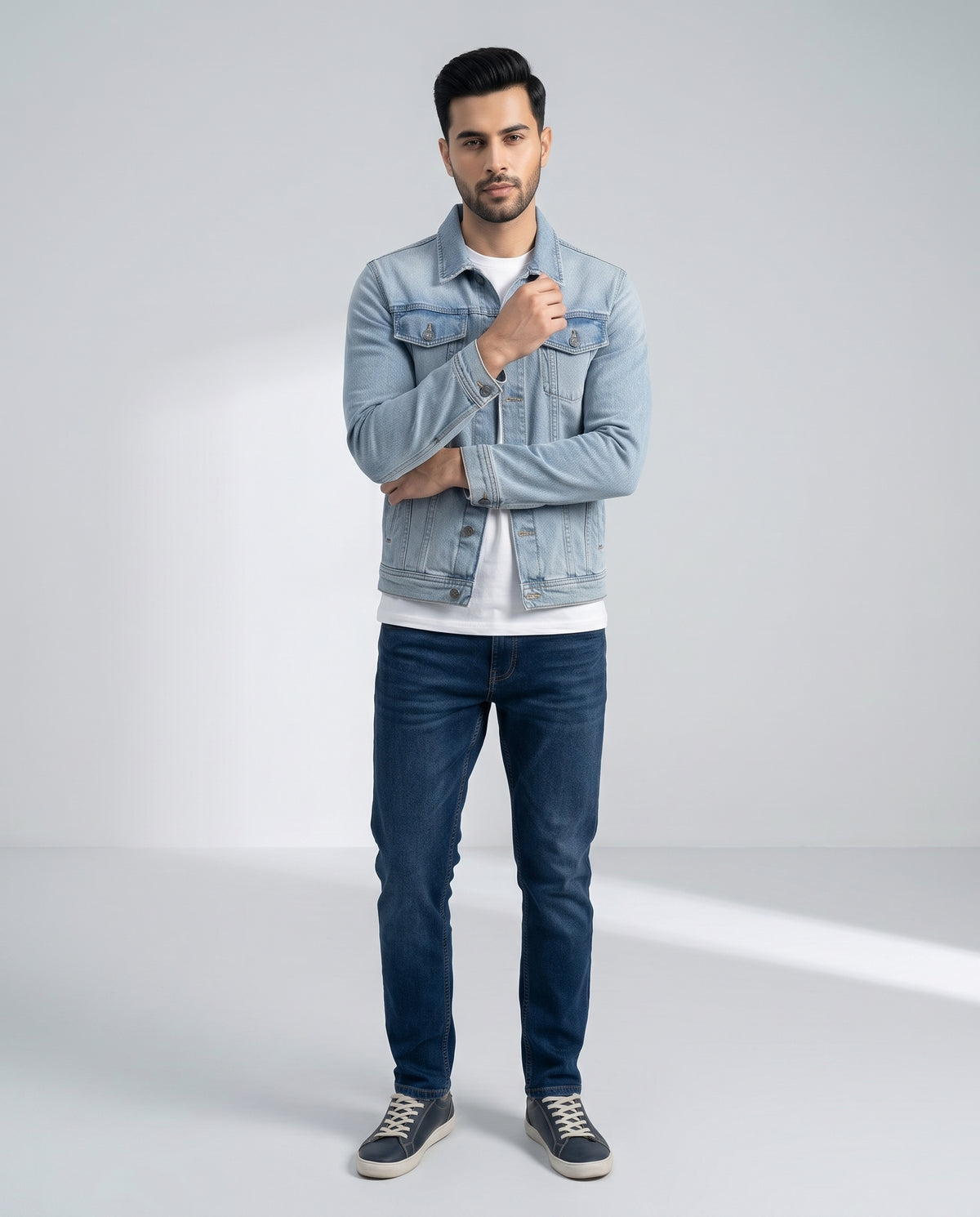 Men's Denim Jacket - Ice Blue JK-0453