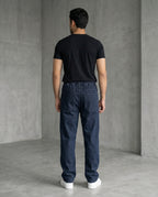Men's Denim Smart Baggy Jeans - D-Navy - JP-2274