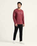 HR Clothing Men’s Maroon Full-Sleeves T-Shirt – TSH-5604