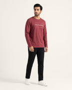HR Clothing Men’s Maroon Full-Sleeves T-Shirt – TSH-5604