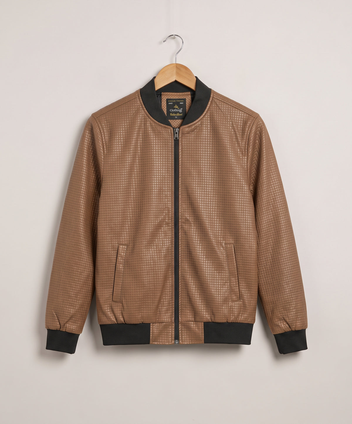 Men's Leather Jacket - Brown JK-0444