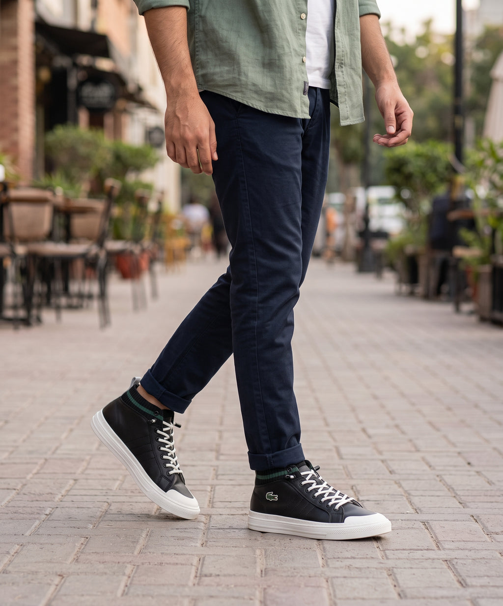 T-Clip Mid Casual Sneakers Fw-0160 Black
