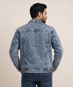 Men's Denim Jacket - Wash Blue JK-0445