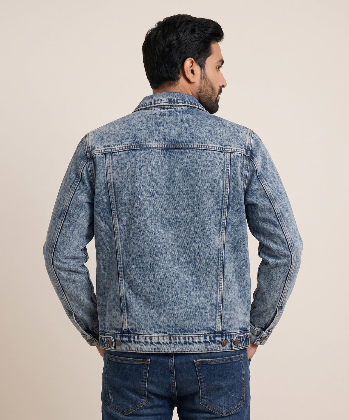 Men's Denim Jacket - Wash Blue JK-0445