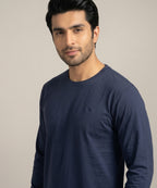 HR Clothing Men’s Navy Full-Sleeves T-Shirt – TSH-5600