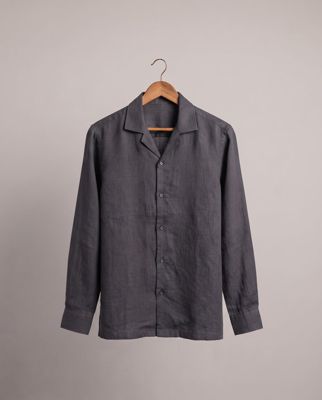 Men's Linen Shirt Full-Sleeves - D-Grey Shc-3101 (ORG-H)
