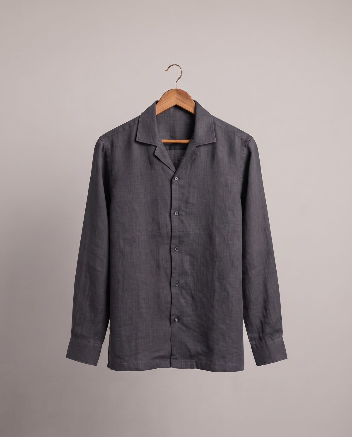 Men's Linen Shirt Full-Sleeves - D-Grey Shc-3101 (ORG-H)