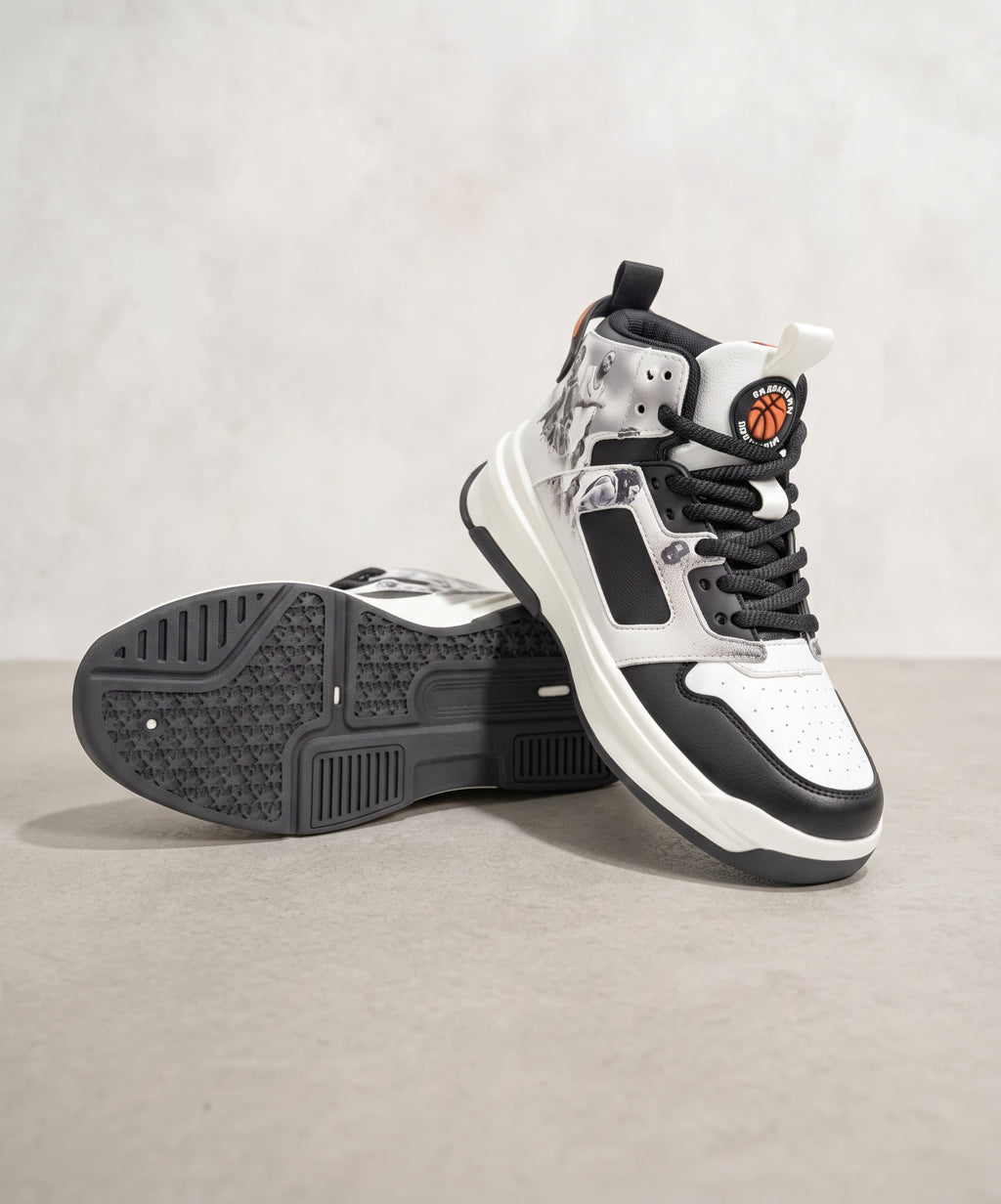 BasketBall Casual Sneakers Fw-0158 Black