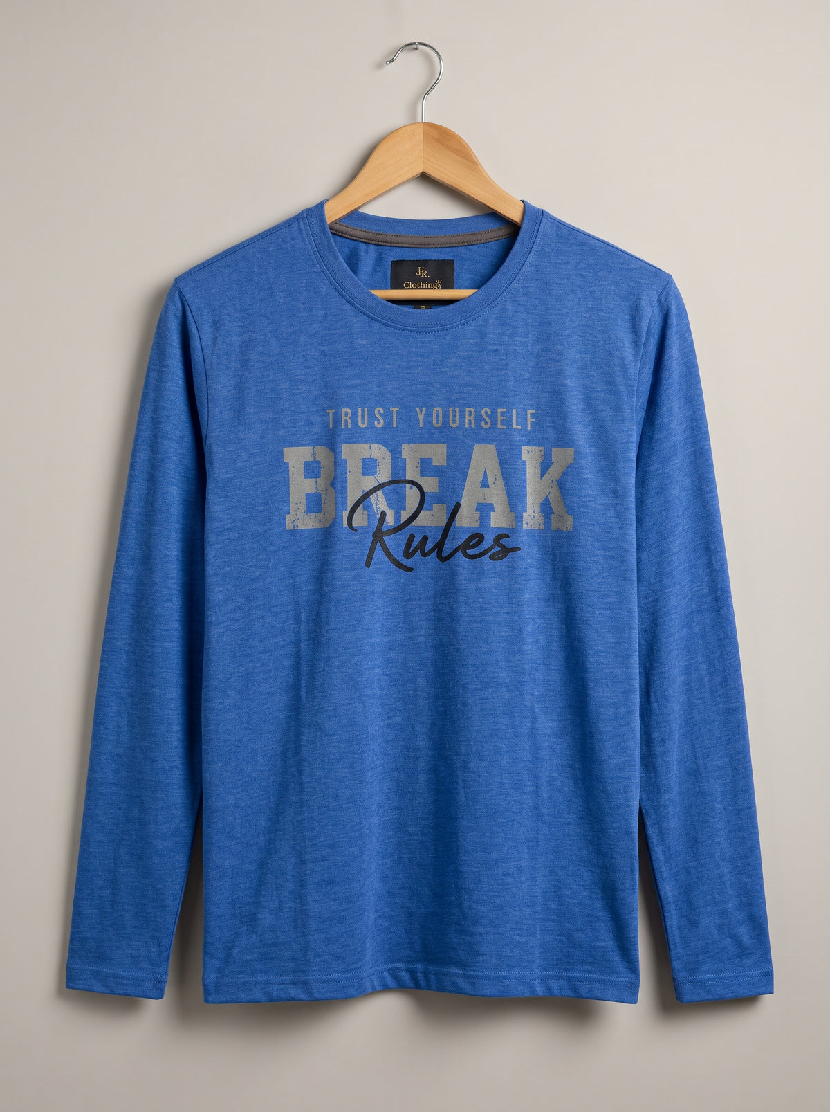HR Clothing Men’s Blue Full-Sleeves T-Shirt – TSH-6734