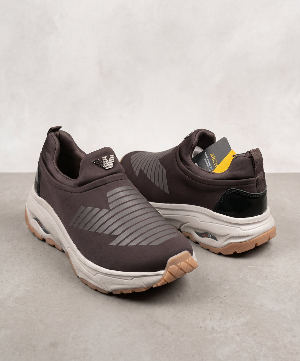 Slip-On Casual Sneakers Fw-0173 Coffee