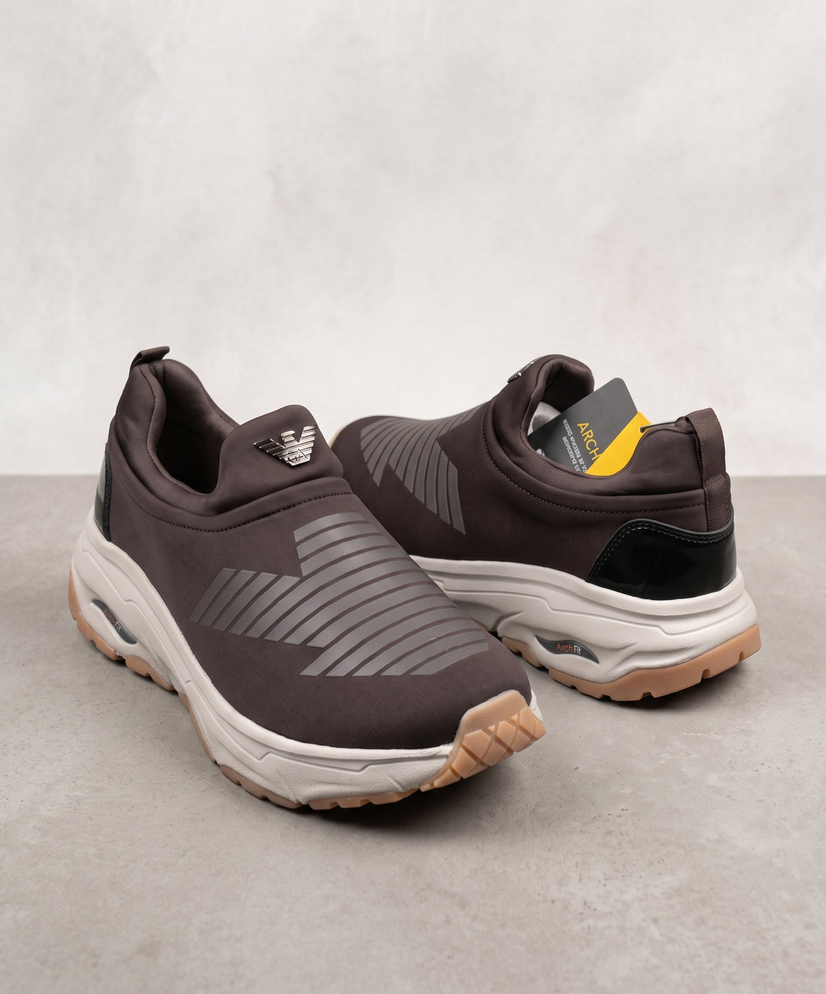 Slip-On Casual Sneakers Fw-0173 Coffee