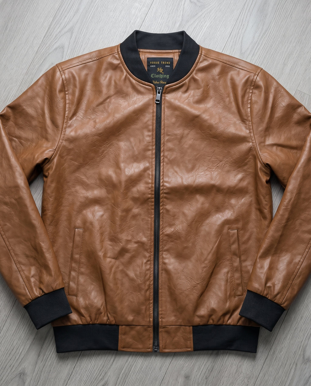 Men's Leather Jacket - Brown JK-0442
