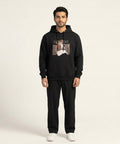 HR Clothing Men's Printed Hoodie - Black - Tsh-5996