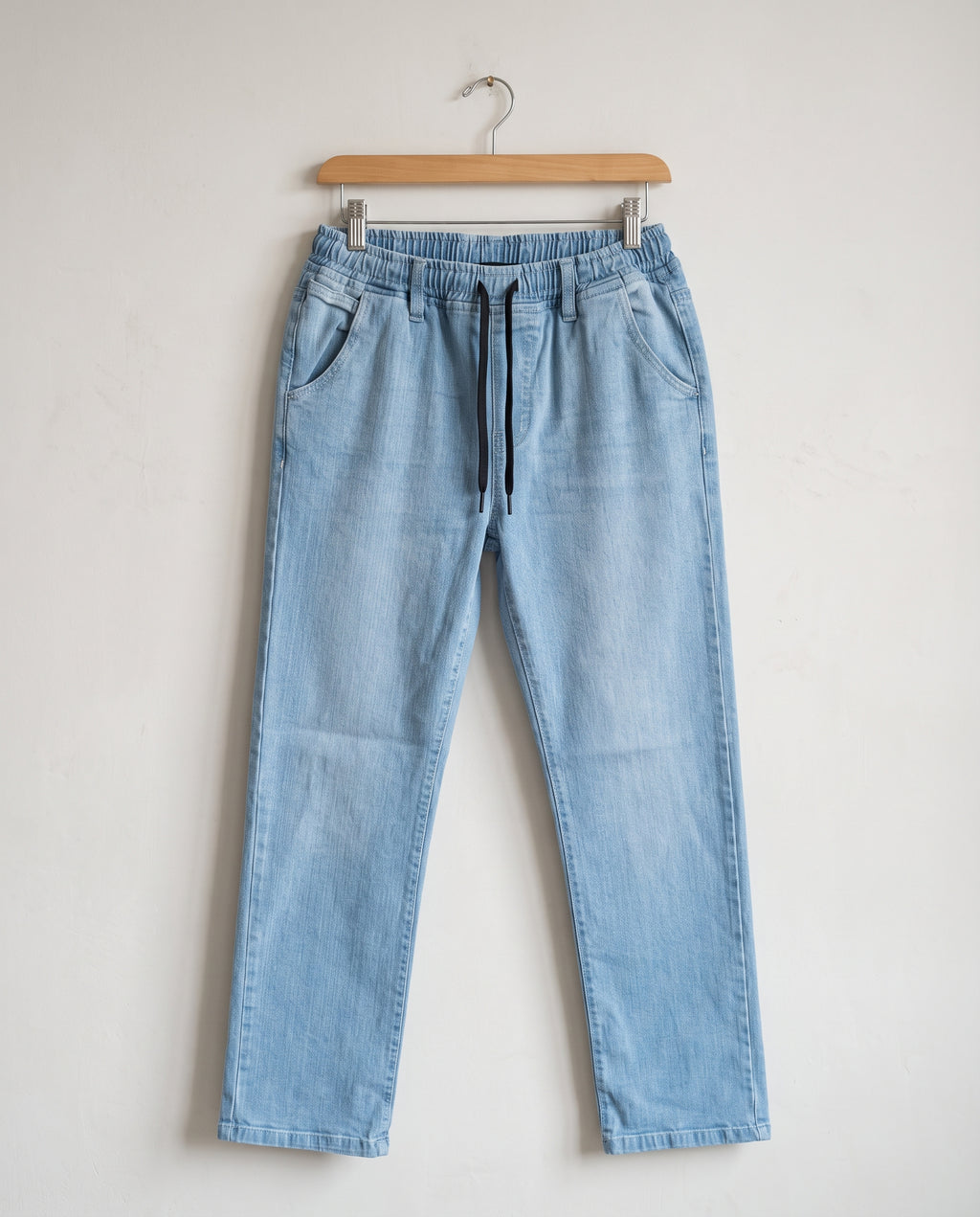 Men's Denim Smart Baggy Jeans - Ice-Blue - JP-2273