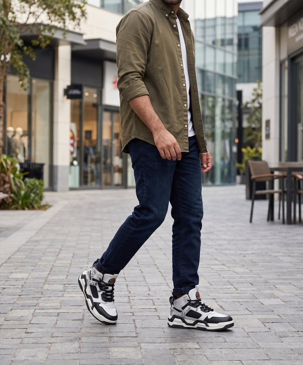 BasketBall Casual Sneakers Fw-0158 Black