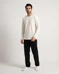 HR Clothing Men’s Off-White Full-Sleeves T-Shirt – TSH-5603