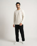 HR Clothing Men’s Off-White Full-Sleeves T-Shirt – TSH-5603