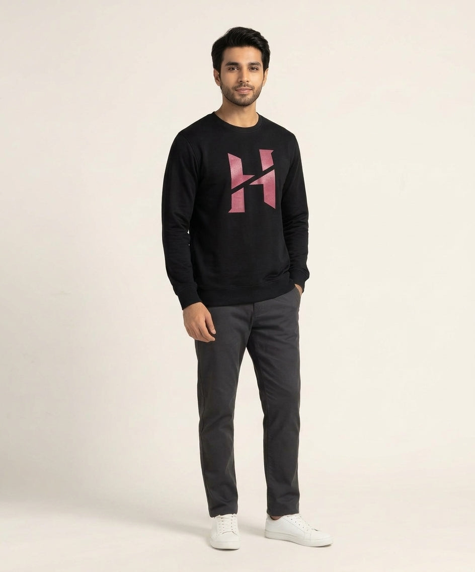HR Clothing Men’s Black Full-Sleeves T-Shirt – TSH-5612
