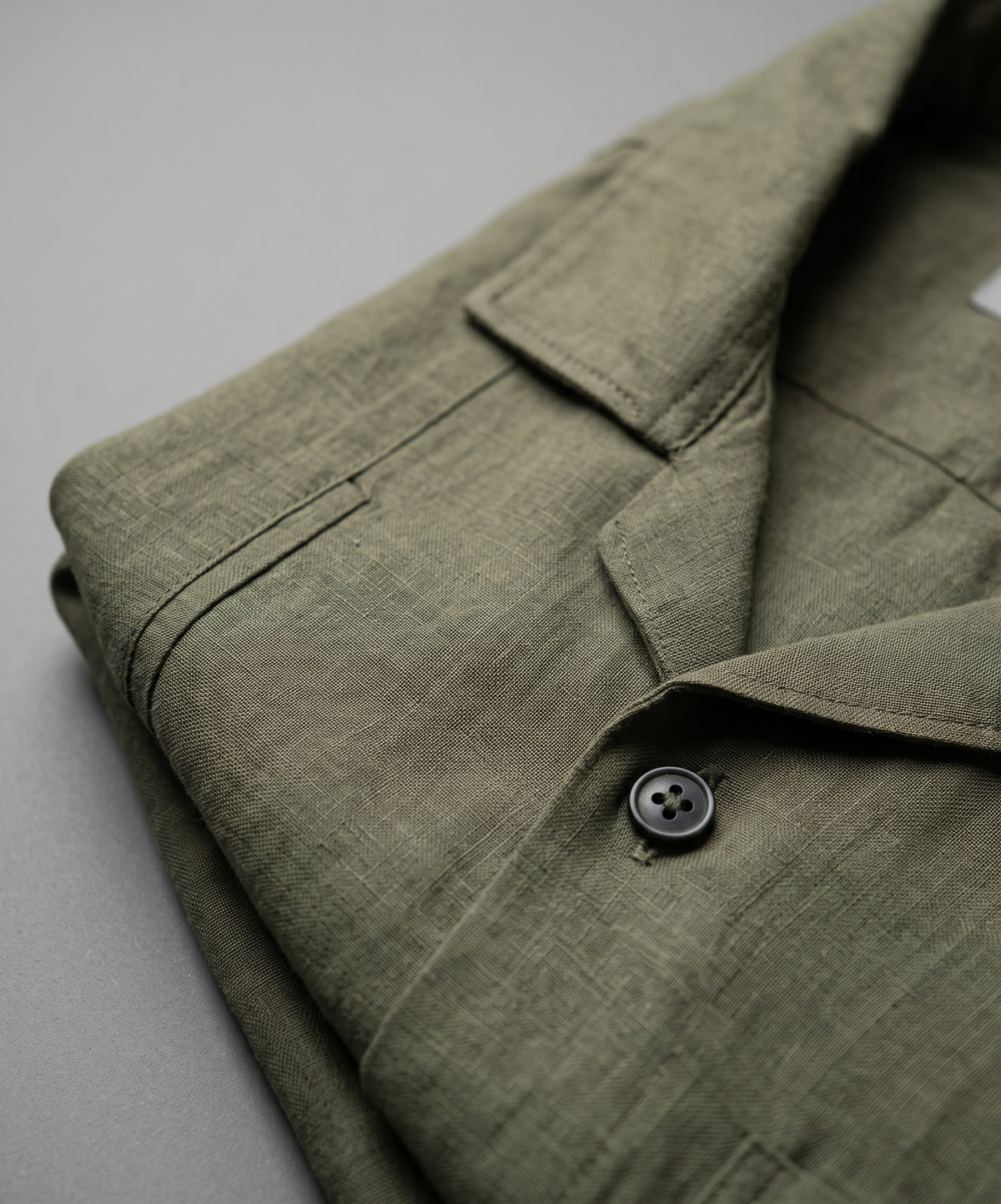 Men's Linen Shirt Full-Sleeves - Green Shc-3101 (ORG-H)
