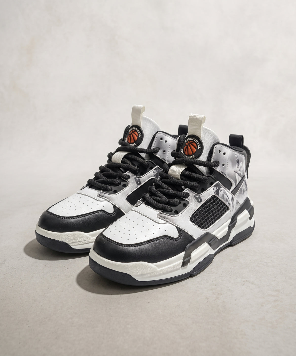 BasketBall Casual Sneakers Fw-0158 Black