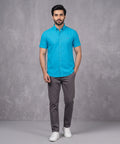 Men's Blue Casual Half Sleeve Shirt – SHC-2028