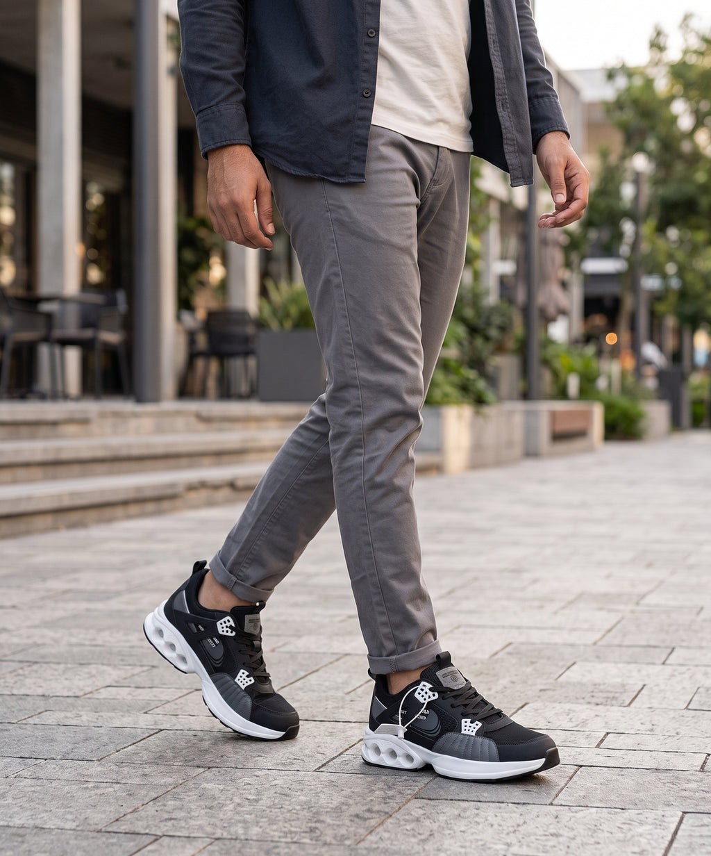 Chunky Running Sneakers Fw-0166 Black