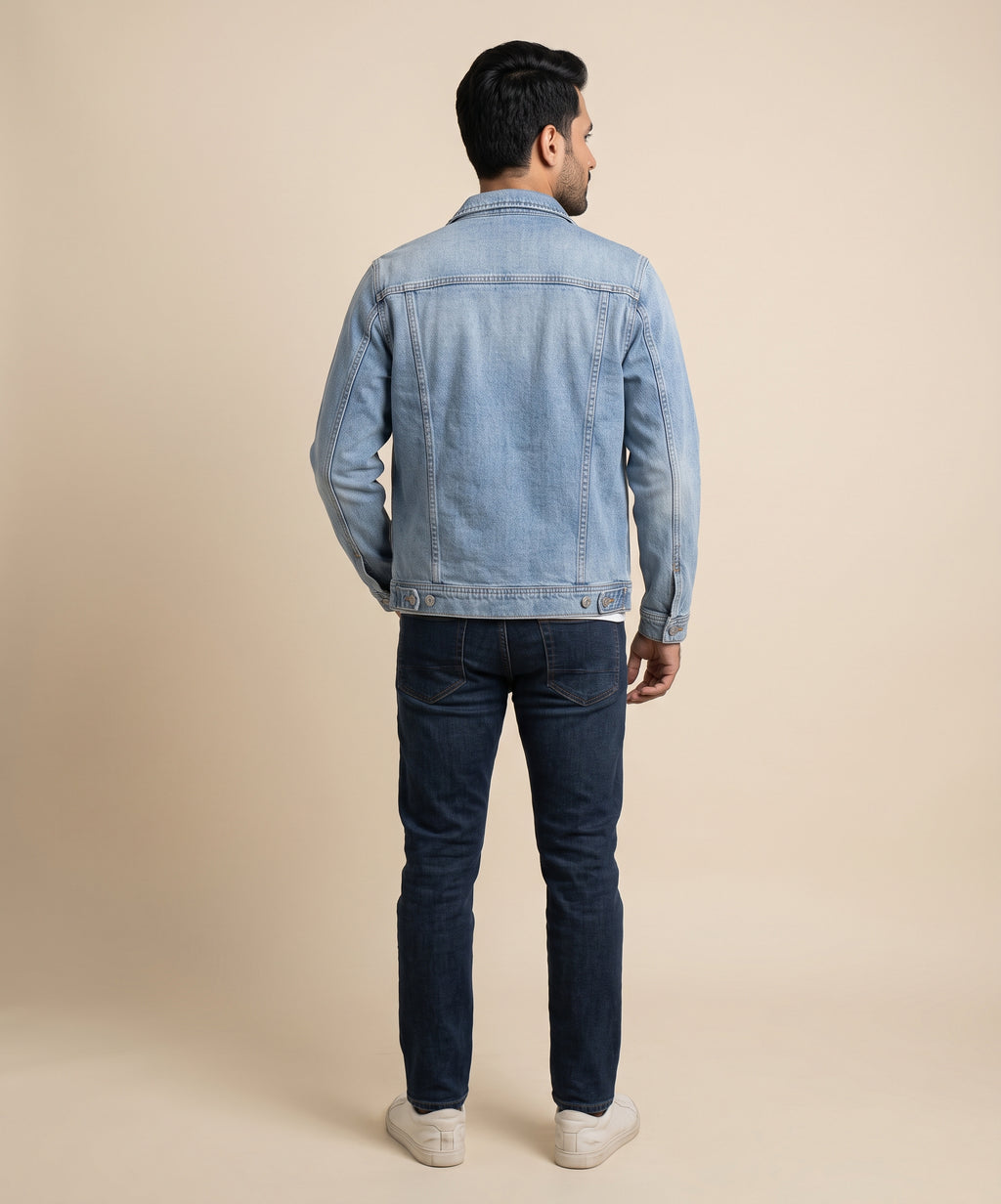 Men's Denim Jacket - Ice Blue JK-0419