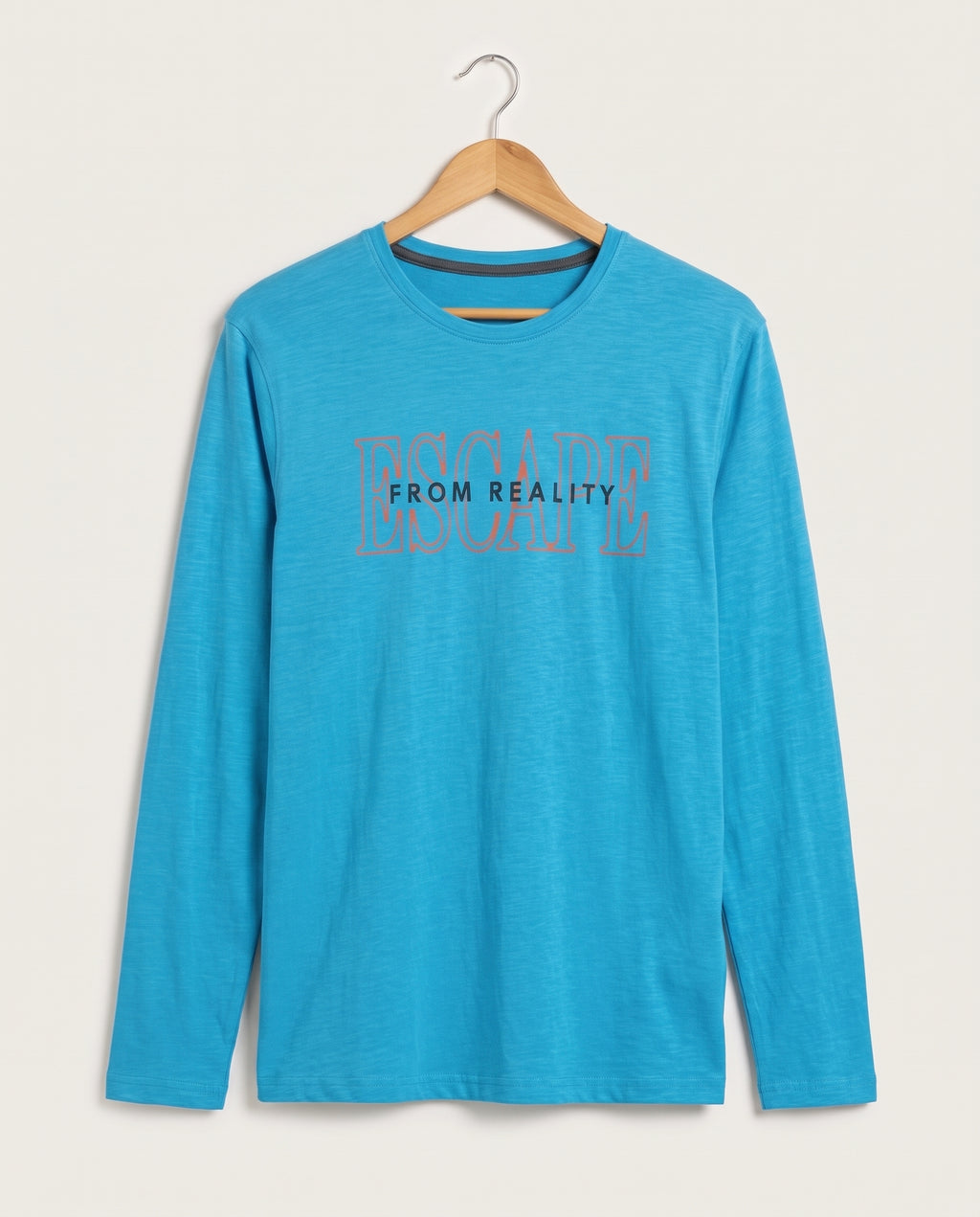 HR Clothing Men’s L-Blue Full-Sleeves T-Shirt – TSH-6735