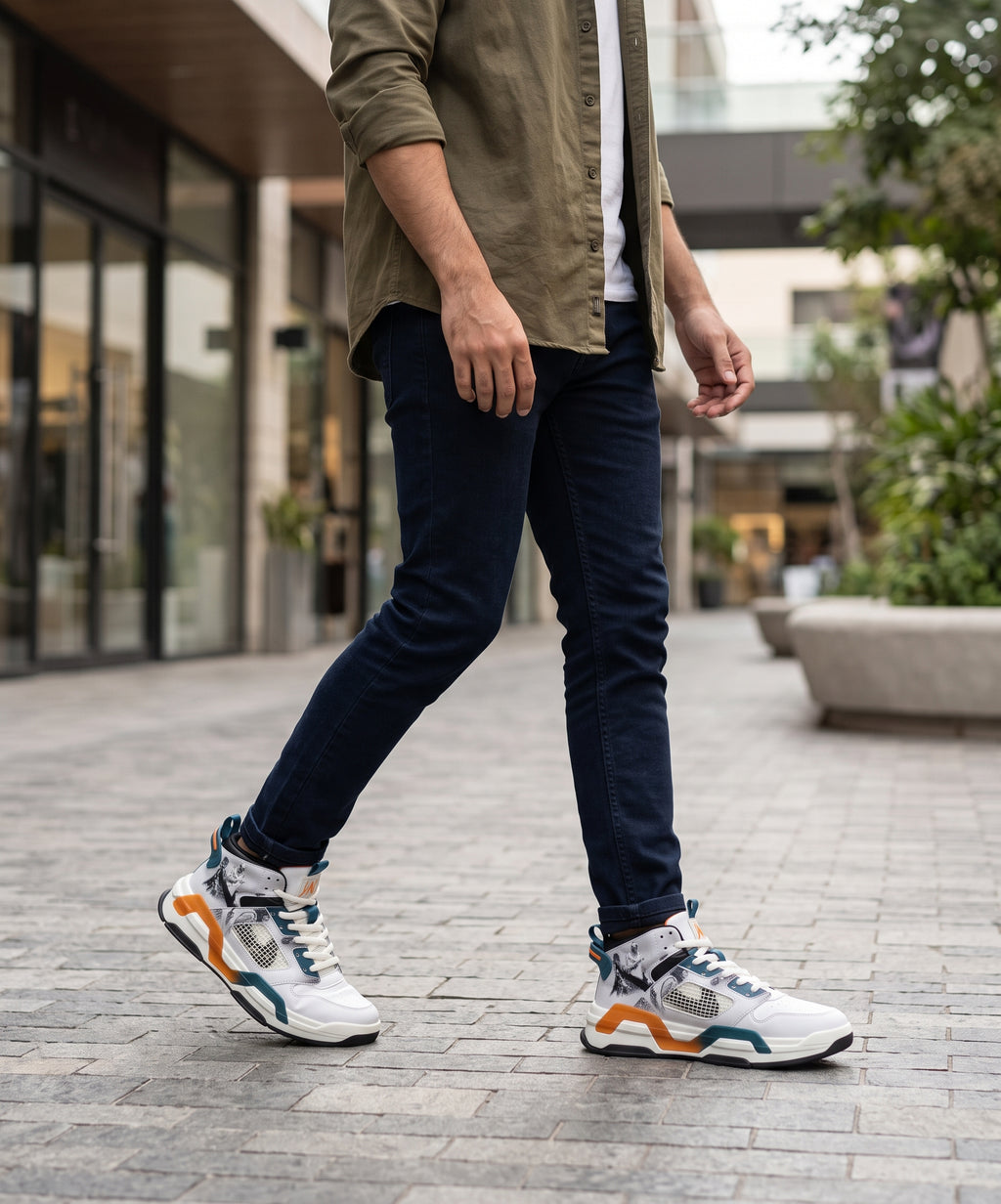 BasketBall Casual Sneakers Fw-0158 White