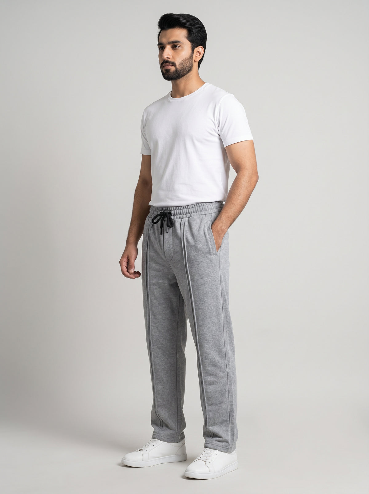 Men’s Terry Smart Baggy Trouser– LWR-0721 Grey