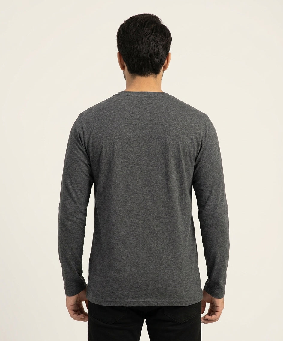HR Clothing Men’s Grey Full-Sleeves T-Shirt – TSH-5602