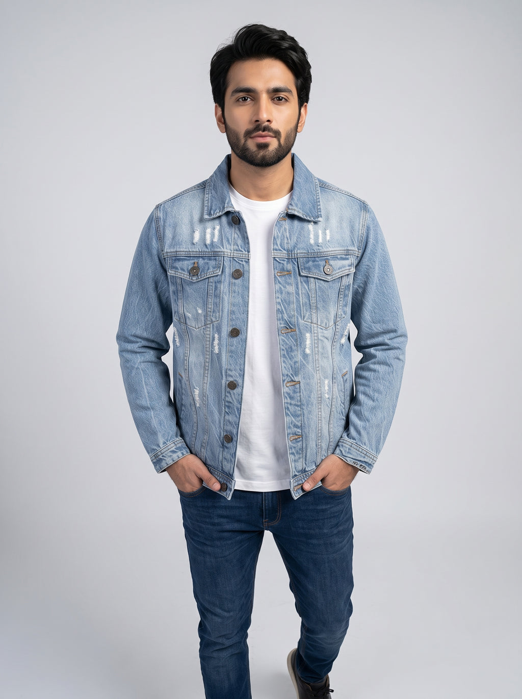 Men's Denim Jacket - L Blue JK-0449