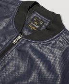 Men's Leather Jacket - Navy JK-0444