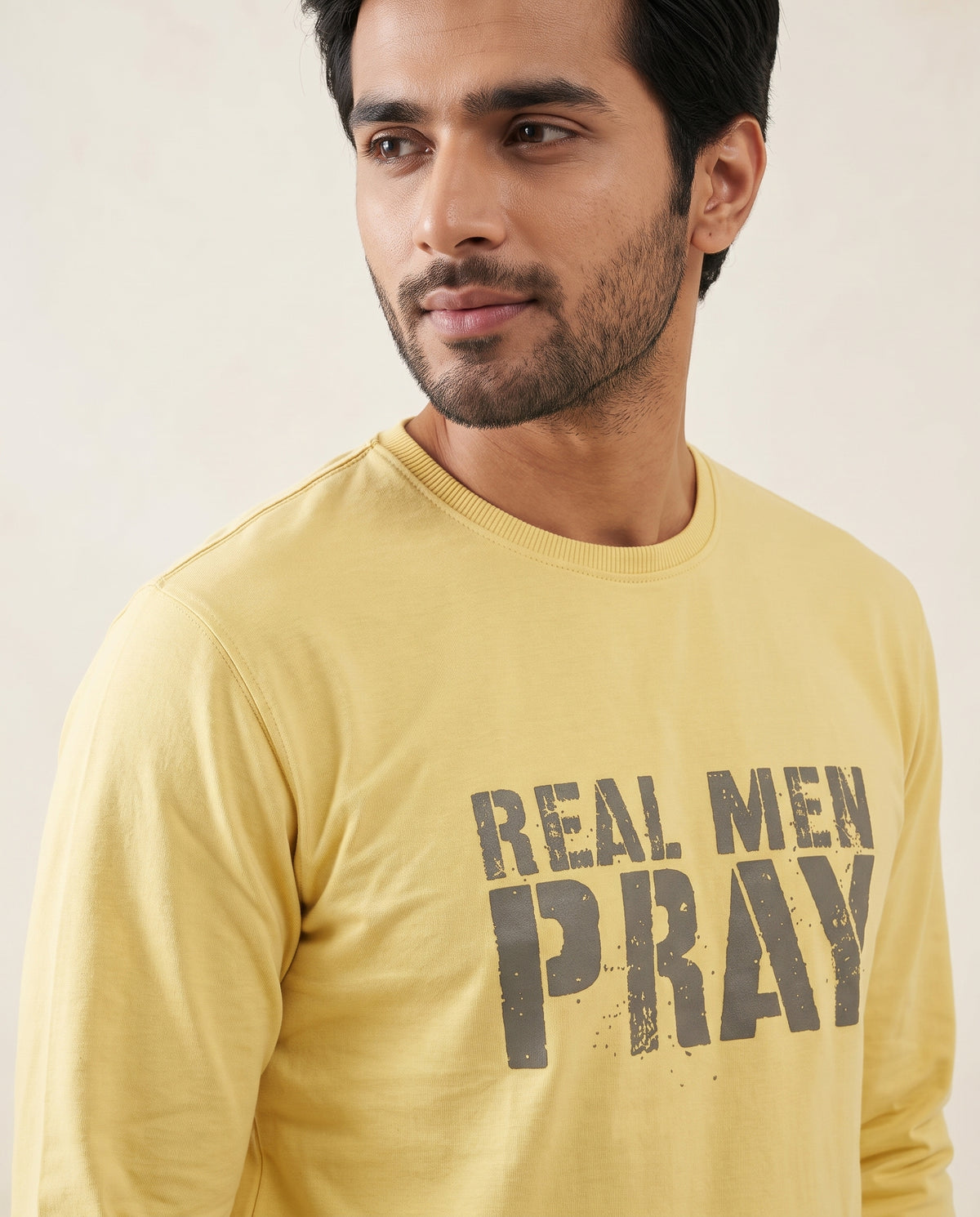 HR Clothing Men’s Bright-Yellow Full-Sleeves T-Shirt – TSH-6827